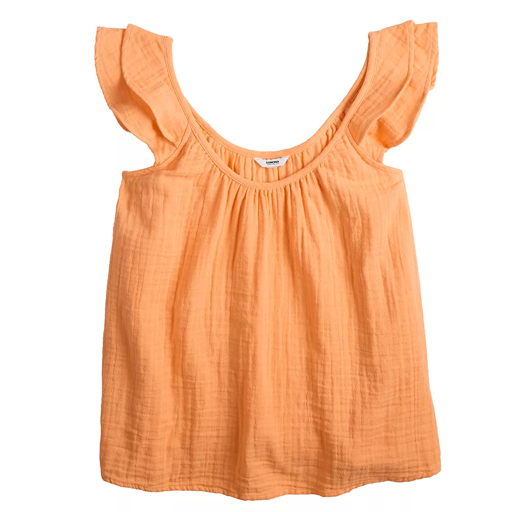 Women's Sonoma Goods For Life® Relaxed Ruffled Tank - Image 6
