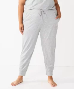 Plus Size Sonoma Goods For Life® Essential Banded Bottom Pajama Pants
