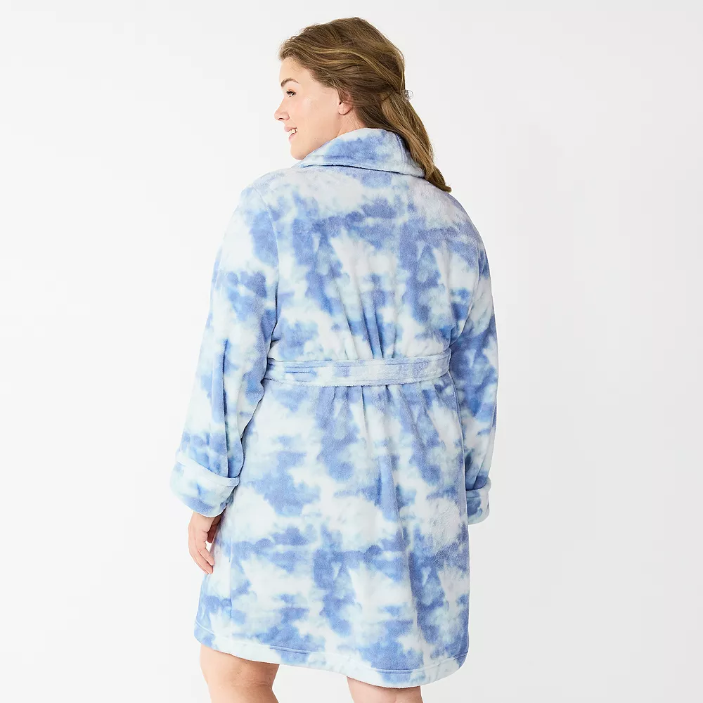 Plus Size Sonoma Goods For Life® Short Plush Robe - Image 9