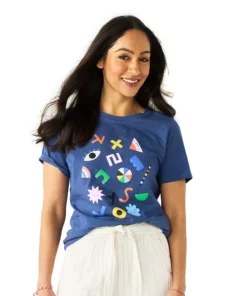 Women's Sonoma Goods For Life® Hangul & Abstract Shapes Graphic Tee