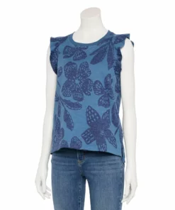 Women's Sonoma Goods For Life® French Terry Flutter-Sleeve Top