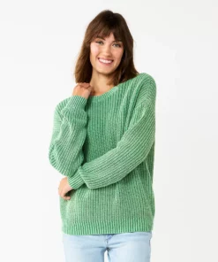 Women's Sonoma Goods For Life® Textured Drop-Shoulder Sweater