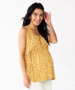 Maternity Sonoma Goods For Life® Knot Side Babydoll Top