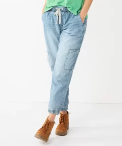 Women's Sonoma Goods For Life® Mid-Rise Denim Jogger Pants