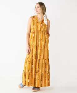 Petite Sonoma Goods For Life® Tiered Maxi Dress