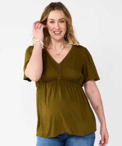 Maternity Sonoma Goods For Life® Flutter Sleeve Top