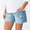 Maternity Sonoma Goods For Life® Over-the-Belly Frayed Hem Shorts