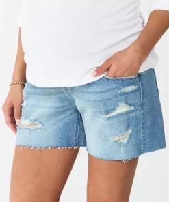 Maternity Sonoma Goods For Life® Over-the-Belly Frayed Hem Shorts