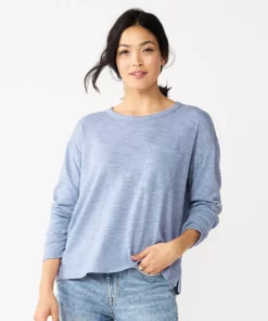 Women's Sonoma Goods For Life® Long Sleeve Pocket Tee