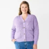 Plus Size Sonoma Goods For Life® Cropped Cardigan
