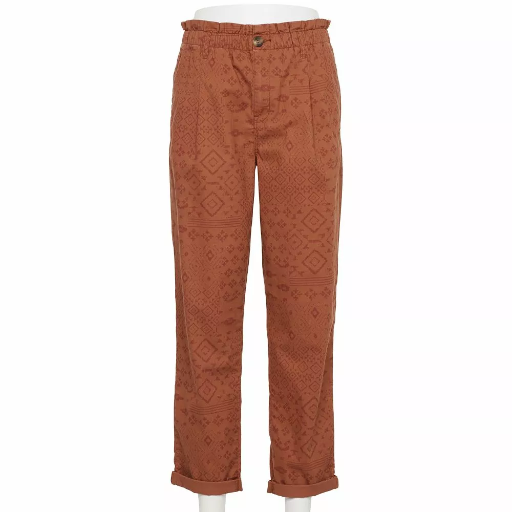 Women's Sonoma Goods For Life® Mid-Rise Straight-Leg Paperbag Pants - Image 4