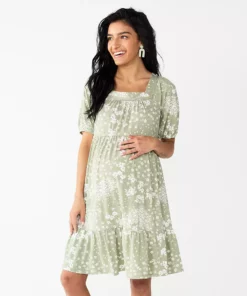 Maternity Sonoma Goods For Life® Squareneck Tiered Dress