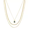 Sonoma Goods For Life® Recycled Layered Simulated Lapis Pendant Necklace