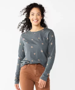 Women's Sonoma Goods For Life® Everyday Crewneck Long Sleeve Tee