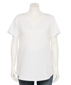 Petite Plus Size Sonoma Goods For Life® V-Neck Tunic Tee