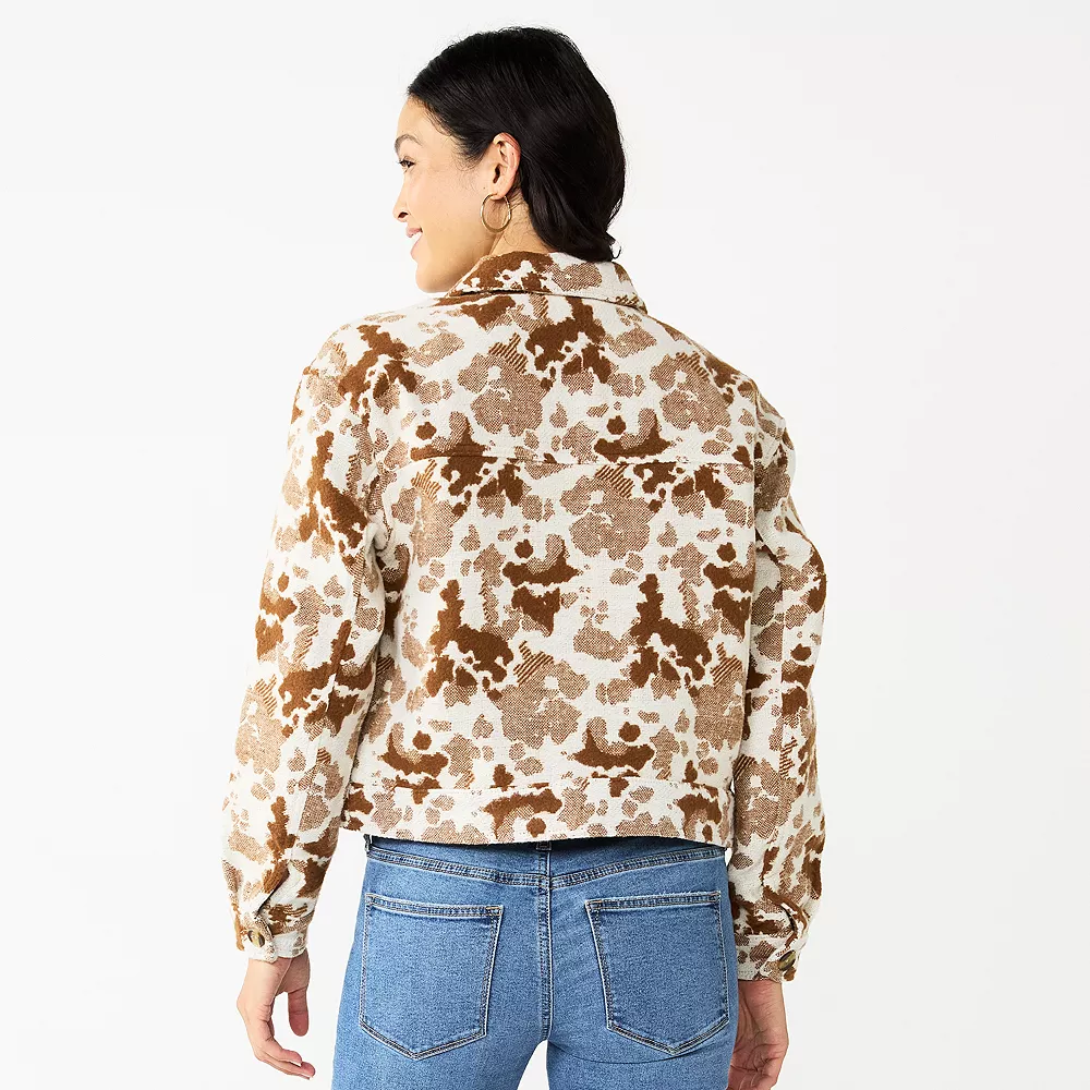 Women's Sonoma Goods For Life® Cropped Shacket - Image 4