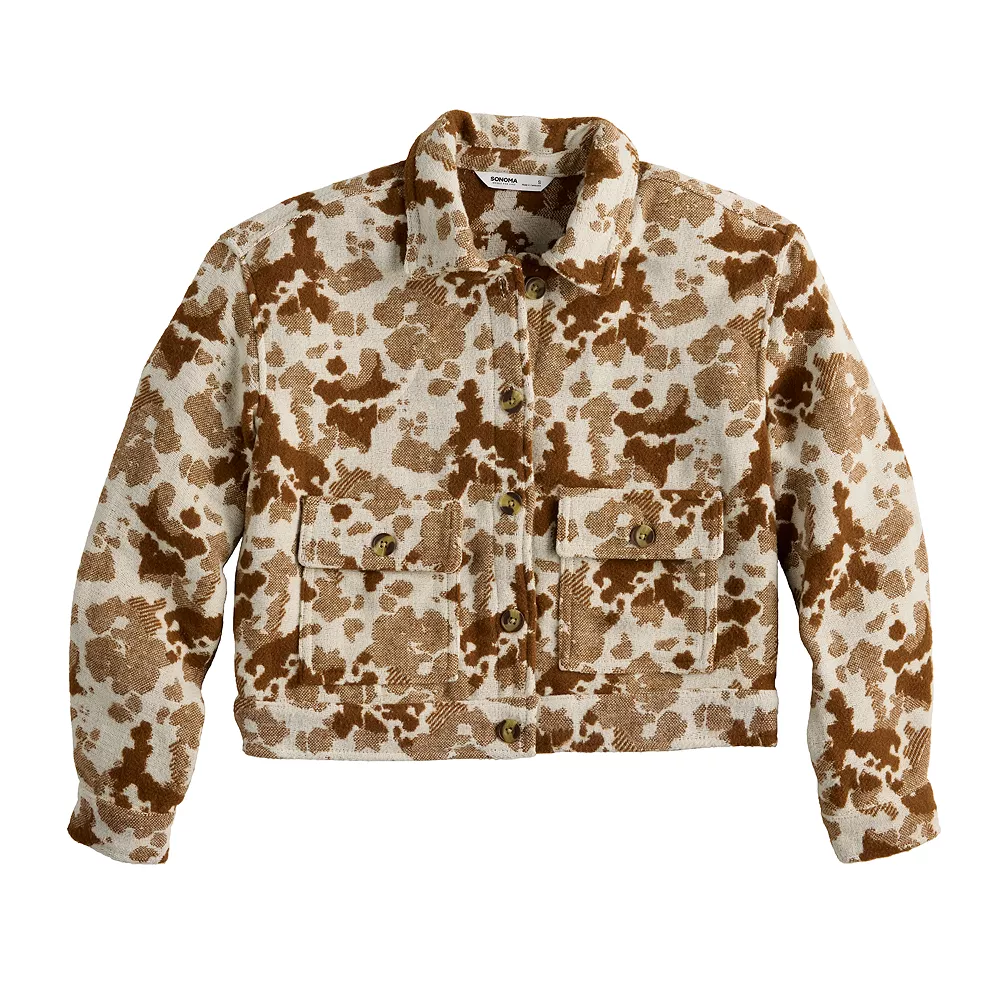 Women's Sonoma Goods For Life® Cropped Shacket - Image 5