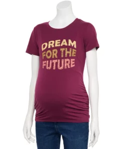 Maternity Sonoma Goods For Life® Ruched-Side Crewneck Graphic