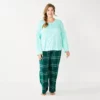 Plus Size Sonoma Goods For Life® Flannel Pajama Pants & Pajama Top Sleep Set