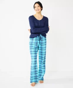 Women's Sonoma Goods For Life® Flannel Pajama Pants & Pajama Top Sleep Set
