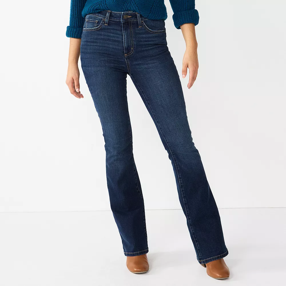Women's Sonoma Goods For Life® High-Waisted Flare-Leg Jeans - Image 3