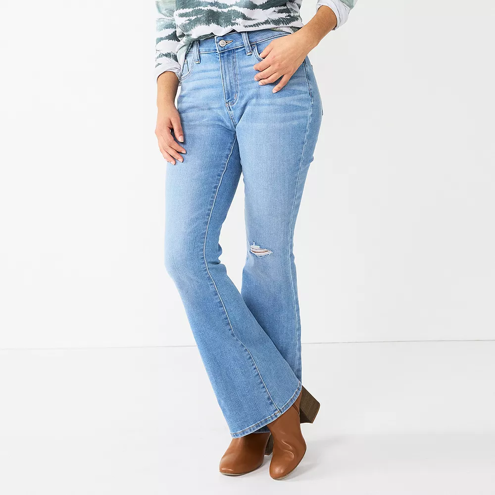 Women's Sonoma Goods For Life® High-Waisted Flare-Leg Jeans - Image 2