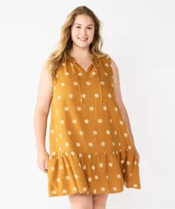 Women's Sonoma Goods For Life® Tiered Sleeveless Dress