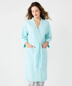 Women's Sonoma Goods For Life® Cloud Knit 3/4 Sleeve Robe