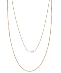 Sonoma Goods For Life® 2 Row Multi Chain With Single Pearl Station Necklace