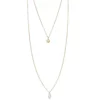 Sonoma Goods For Life® 2 Row Hammered Disc & Pearl Pendant Necklace