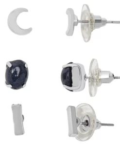 Sonoma Goods For Life® Silver Tone Celestial Stud Earring Set