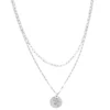 Sonoma Goods For Life® 2 Row Etched Stars Coin Pendant Necklace