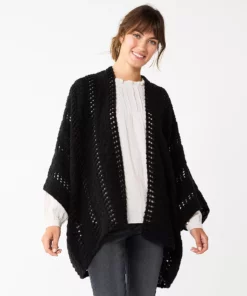 Women's Sonoma Goods For Life® Open Knit Kimono
