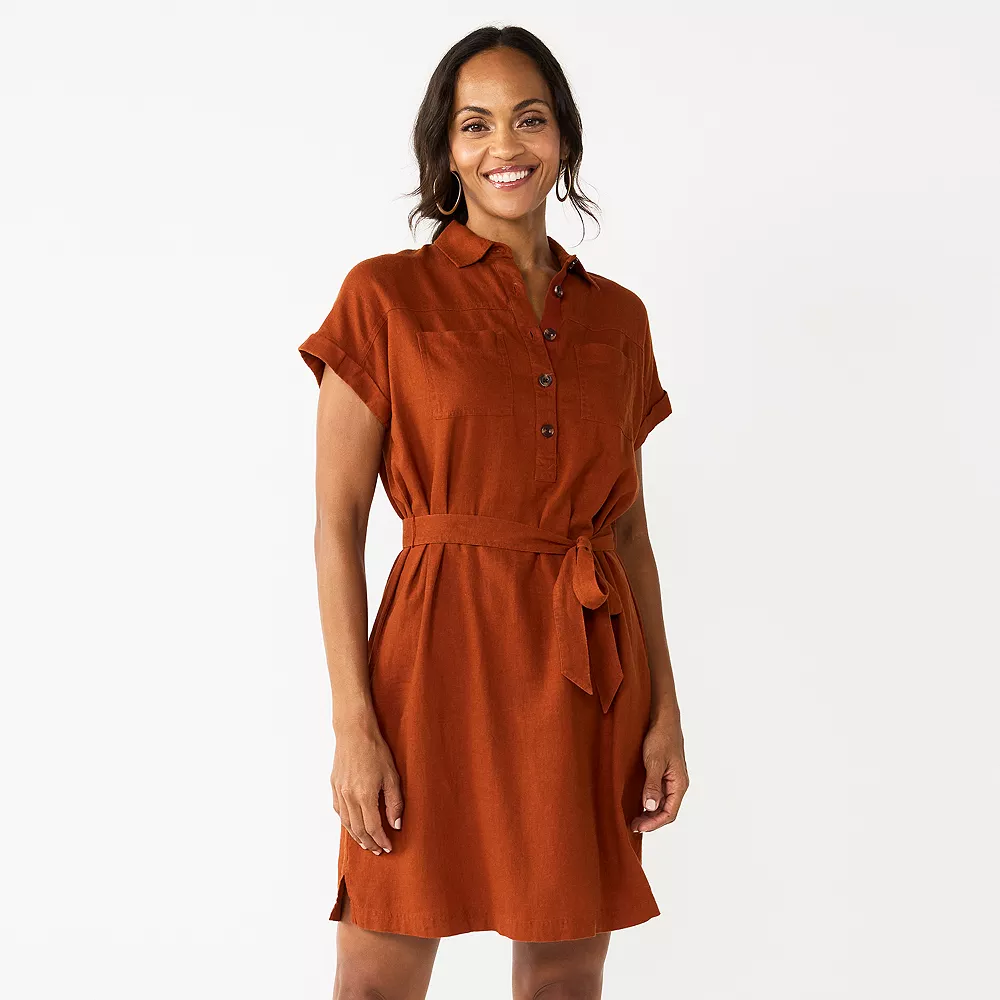 Women's Sonoma Goods For Life® Henley Shirt Dress - Image 3