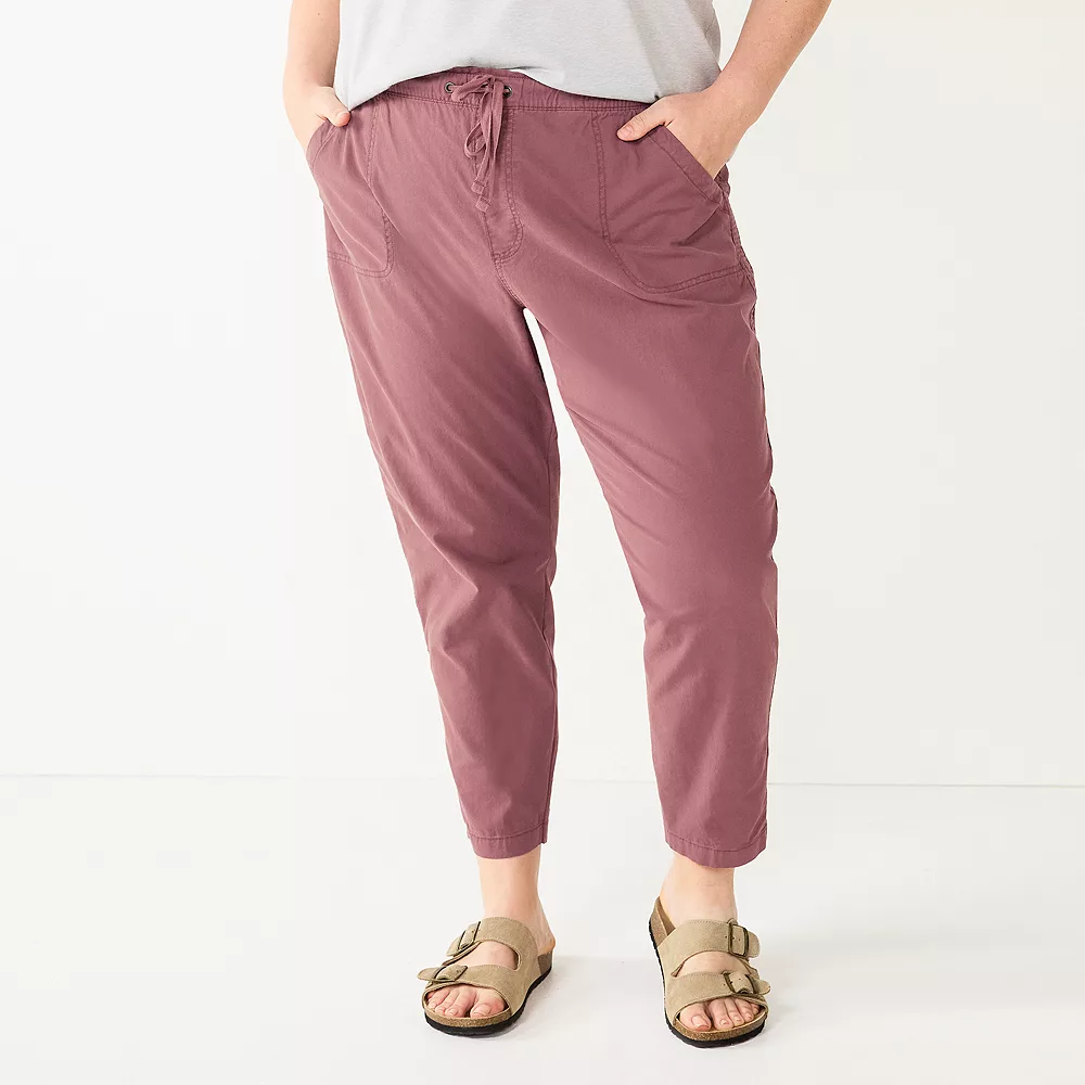 Plus Size Sonoma Goods For Life® Paperbag Waist Capri Pants - Image 2