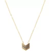 Sonoma Goods For Life® Two Tone Chevron Pendant Necklace