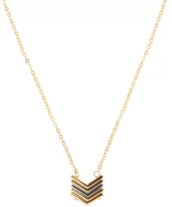 Sonoma Goods For Life® Two Tone Chevron Pendant Necklace