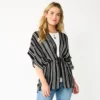 Women's Sonoma Goods For Life® Striped Tie-Front Ruana