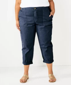 Plus Size Sonoma Goods For Life® Cargo Utility Capri Pants