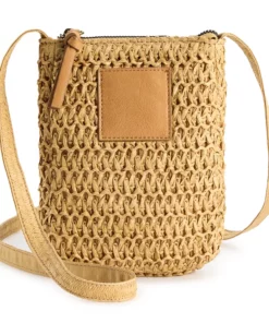 Sonoma Goods For Life® Straw Phone Crossbody Bag
