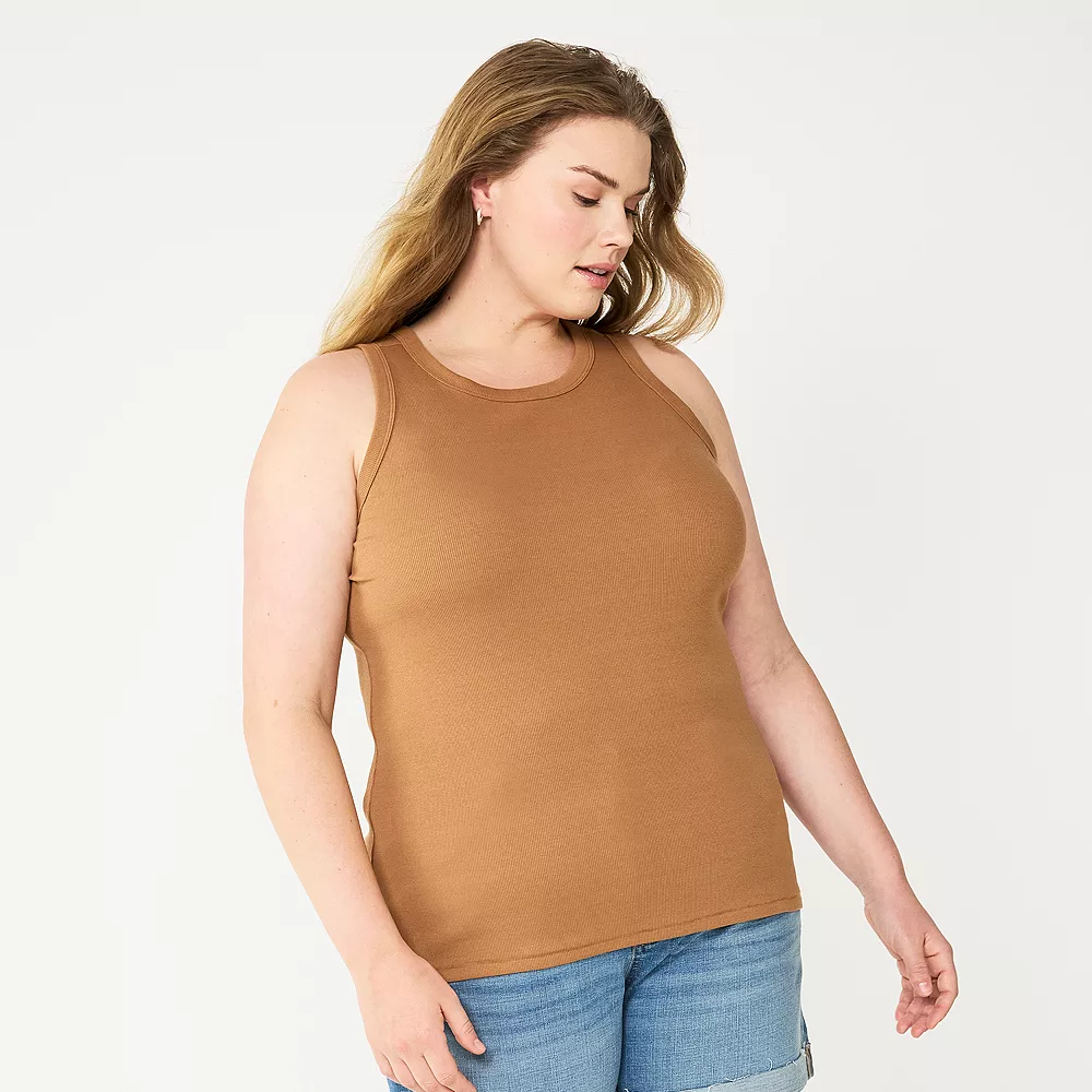 Plus Size Sonoma Goods For Life® High Neck Layering Tank - Image 3