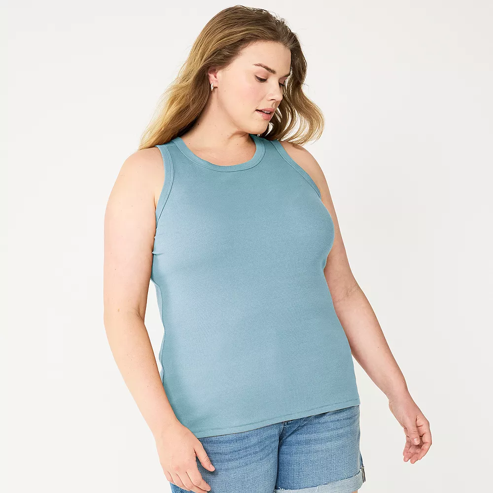 Plus Size Sonoma Goods For Life® High Neck Layering Tank - Image 7