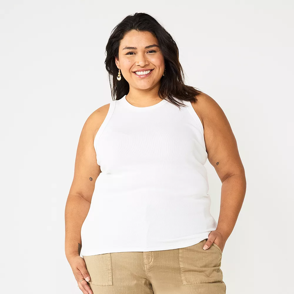 Plus Size Sonoma Goods For Life® High Neck Layering Tank - Image 6