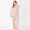 Plus Size Sonoma Goods For Life® Knit Pajama Shirt & Pajama Pants Sleep Set