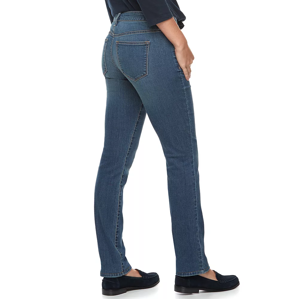 Women's Sonoma Goods For Life® Supersoft Midrise Straight-Leg Jeans - Image 5