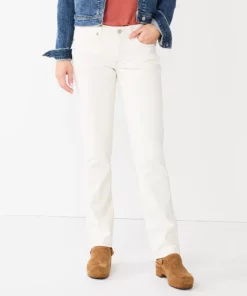 Women's Sonoma Goods For Life® Supersoft Midrise Straight-Leg Jeans